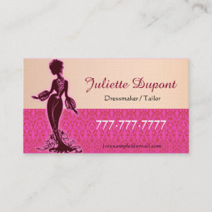 Dressmaker, tailor business card