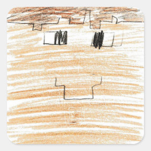 Drew: Square Sticker 1