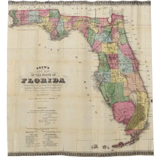 Drew's New Map Of The State Of Florida (Front)