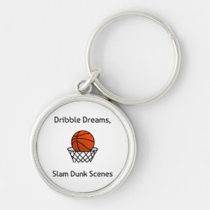 Dribble Dreams, Slam Dunk Scenes Basketball Keychain
