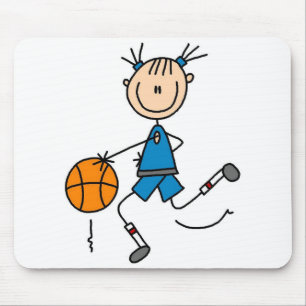 Dribbling The Basketball Mousepad
