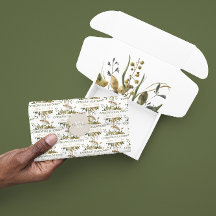 Dried Floral Congratulations Tissue Paper