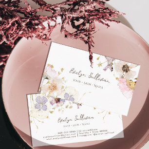 Dried flowers business card