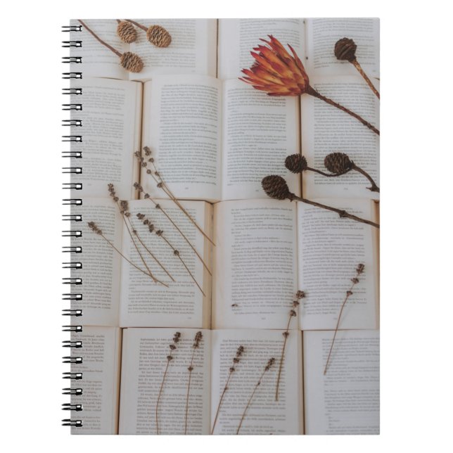 Dried flowers on books (Front)