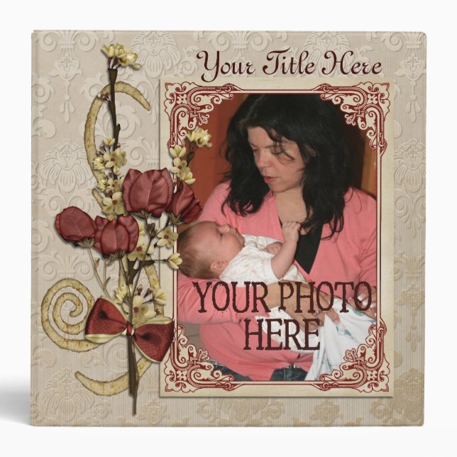 Dried Flowers Photo Book Binder (Front)