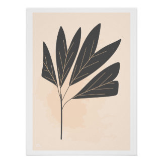 Dried leaf poster