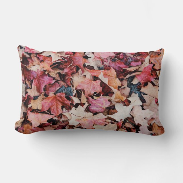 Dried leaves lumbar pillow (Front)