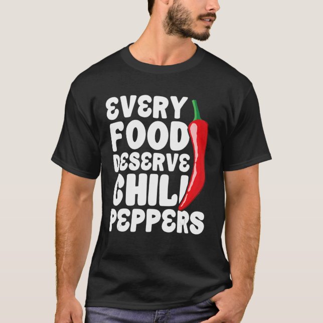 Dried Red Chili Peppers Carolina Reaper Spicy Food T-Shirt (Front)