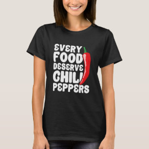 Dried Red Chili Peppers Carolina Reaper Spicy Food T-Shirt
