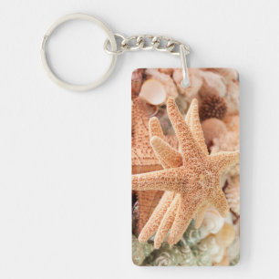 Dried sea stars sold as souvenirs 2 keychain