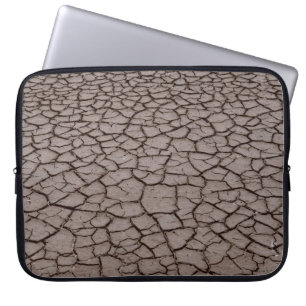 Dried soil laptop sleeve