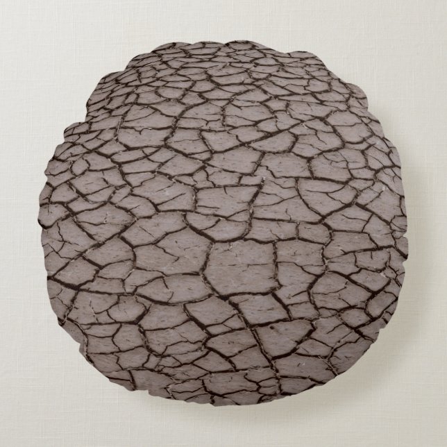 Dried soil round pillow (Front)
