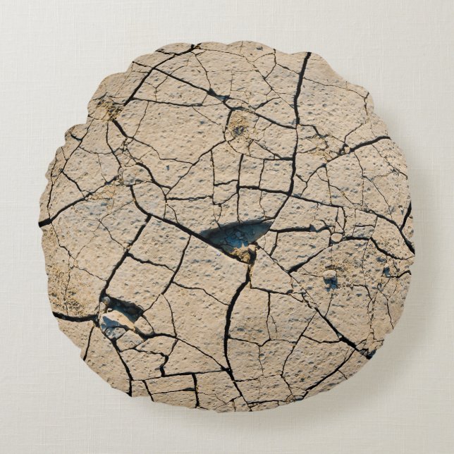 Dried soil round pillow (Front)