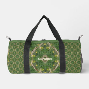 Dried Summer Grass Nature Art Personalized Duffle Bag