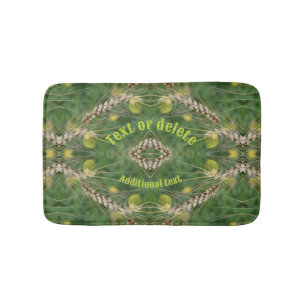 Dried Summer Grass Personalized Bath Mat