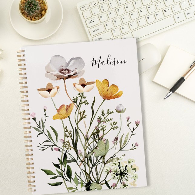 Dried Wildflower Bouquet Todo List  Notebook (In situ)