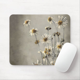 Dried Wildflower Daisies Mouse Pad