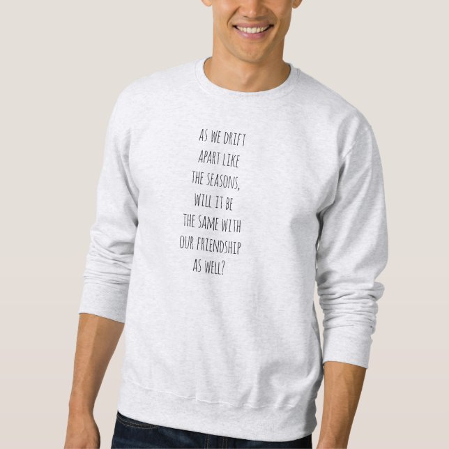 Drift Apart Men's Basic Sweatshirt (Front)