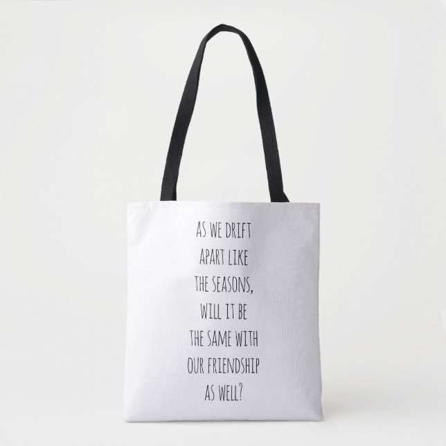 Drift Apart Shoulder Tote Bag (Front)
