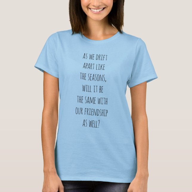 Drift Apart Women's Basic T-Shirt (Front)