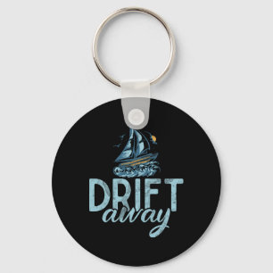 Drift Away Boating  Keychain