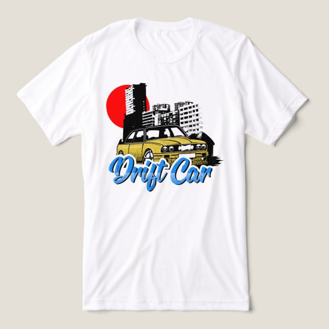 Drift Car Tri-Blend Shirt (Design Front)