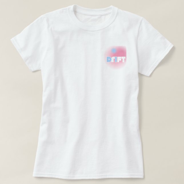 Drift in Pastel – Soft Y2K Surf Tee (Design Front)