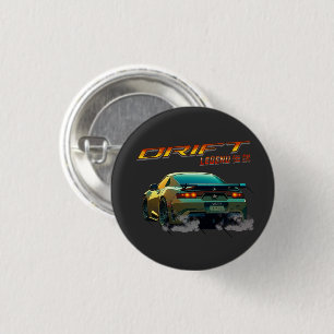 DRIFT LEGEND SUPRA MK4 - ANIME STYLE 1 INCH ROUND BUTTON