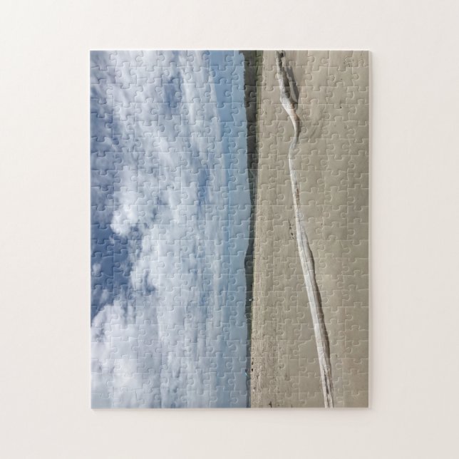 Drifted Wood on Popham Beach Jigsaw Puzzle (Vertical)