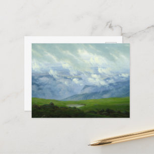 Drifting Clouds by Caspar David Friedrich Holiday Postcard