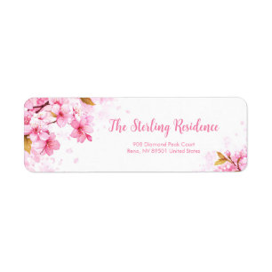 Drifting Pink Petal Romantic Botanical