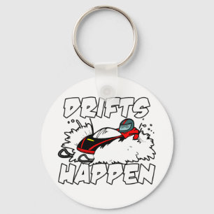 Drifts Happen Keychain