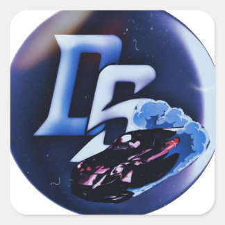 Driftstyle smoke square sticker
