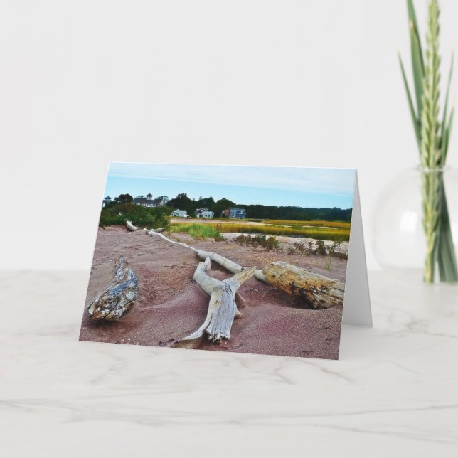 Driftwood and Purple Sand Note Card (Front)