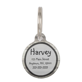 Driftwood Background Pet Tag