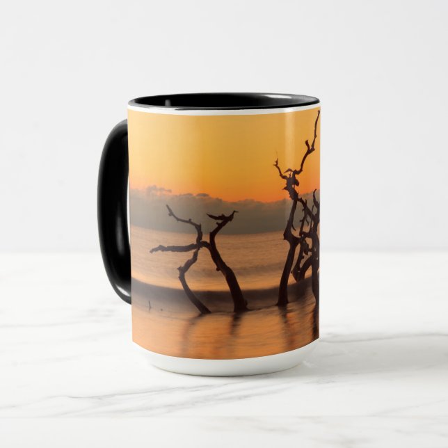 Driftwood Beach at Sunrise Jekyll Island Georgia Mug (Front Left)