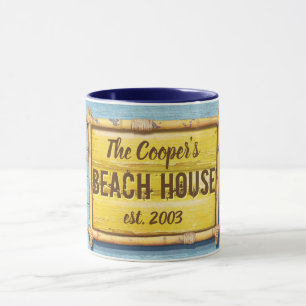 Driftwood Beach House family sign coffee mug. Mug