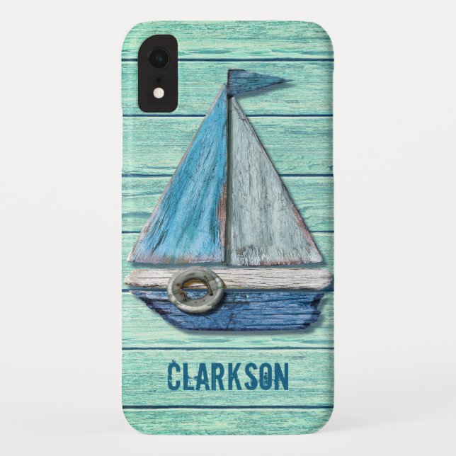 Driftwood Beach iPhone XR bright jade Case-Mate iPhone Case (Back)