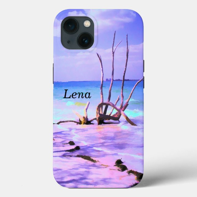 Driftwood Beach Painted Scenic Case-Mate iPhone Case (Back)