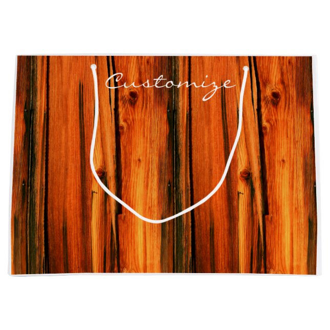 driftwood brown Thunder_Cove Large Gift Bag (Front)