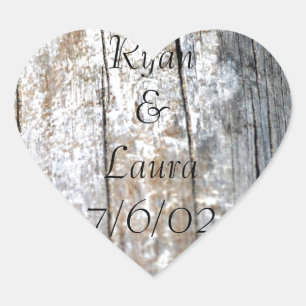 Driftwood Heart Sticker