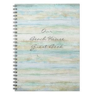 Driftwood Ocean Beach House Coastal Seashore Notebook