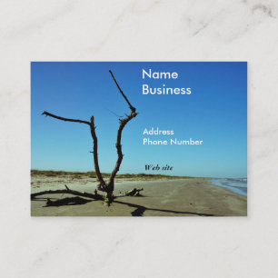 Driftwood on Beach Business Card