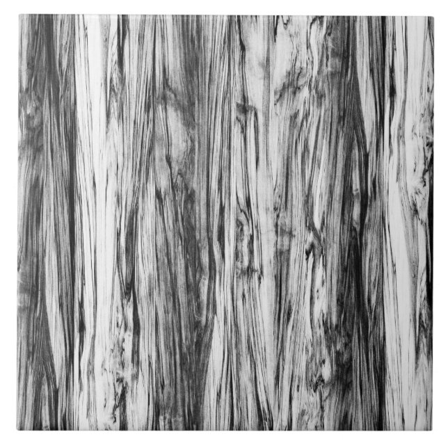 Driftwood pattern - black, white and grey tile (Front)