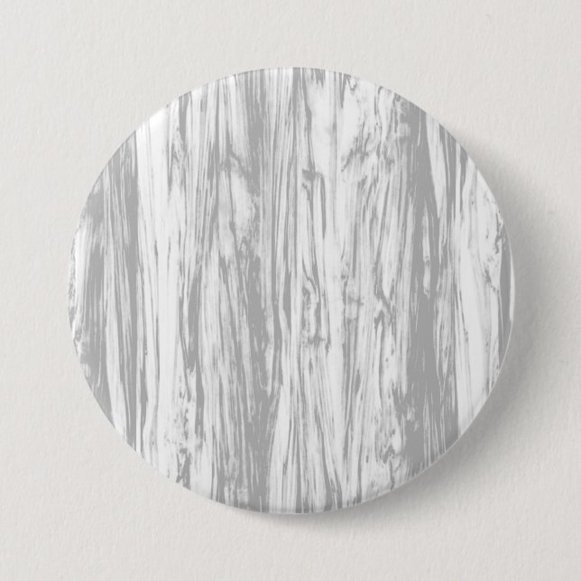 Driftwood pattern - grey / grey and white 3 inch round button (Front)