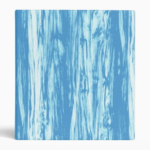 Driftwood pattern - ocean blue and white binder