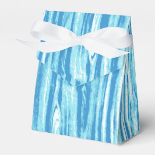 Driftwood pattern - ocean blue and white favor box