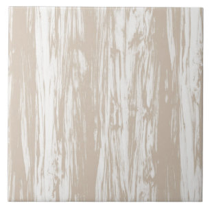 Driftwood pattern - taupe tan and white tile