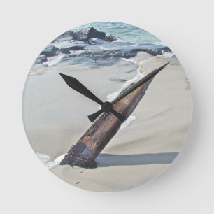 Driftwood Unchained Round Clock