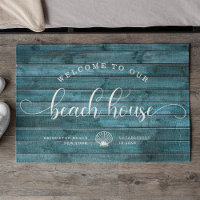 Driftwood WELCOME TO OUR Beach House Script Custom